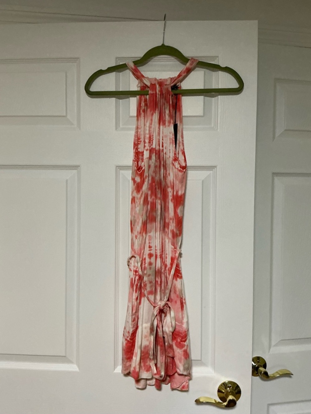 Gypsy 05 Coral & Cream Tie-Dye Summer Dress